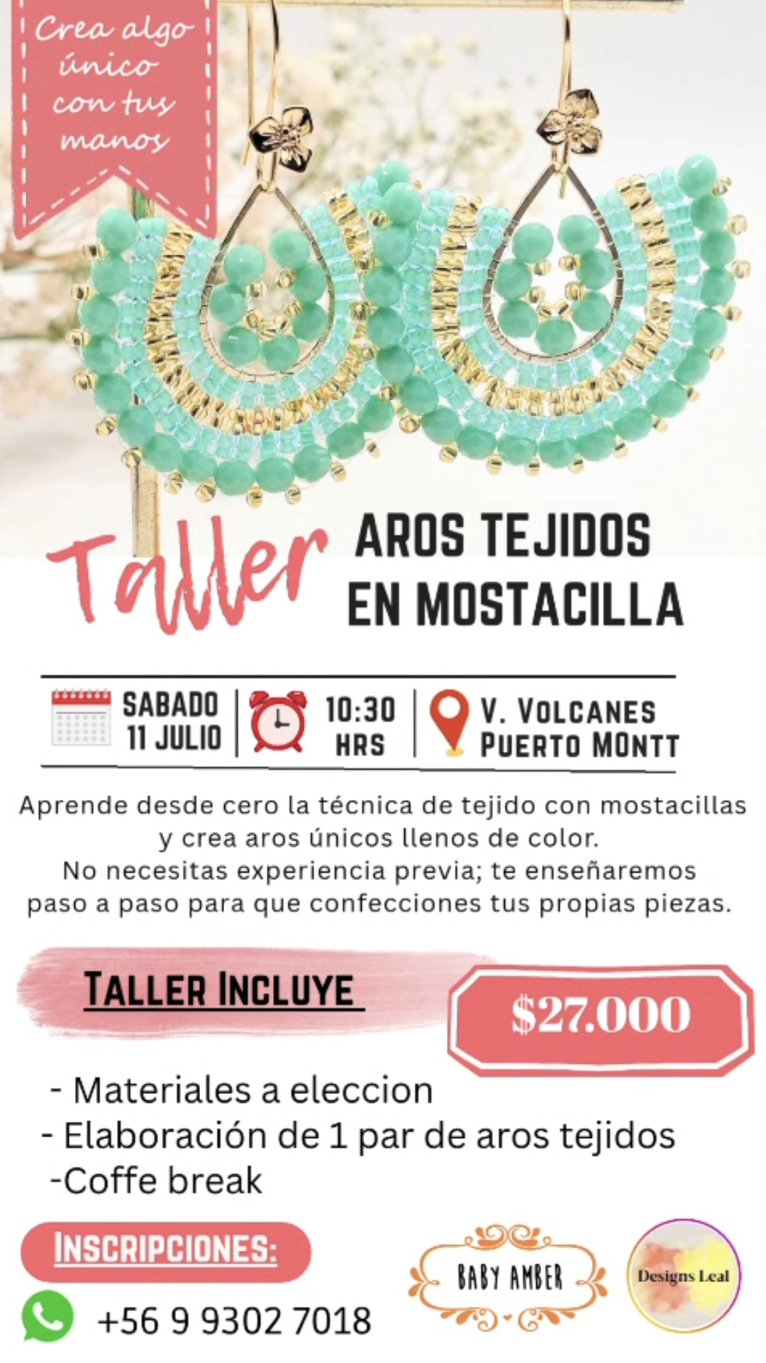 Fabricación de Aros Tejidos con Mostacillas