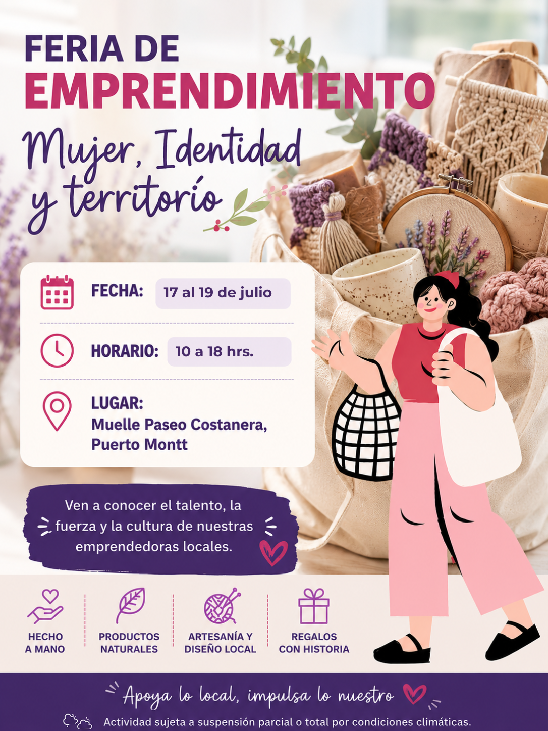 Expo Feria Mujeres, Identidad y Territorio – 17 al 19 de julio