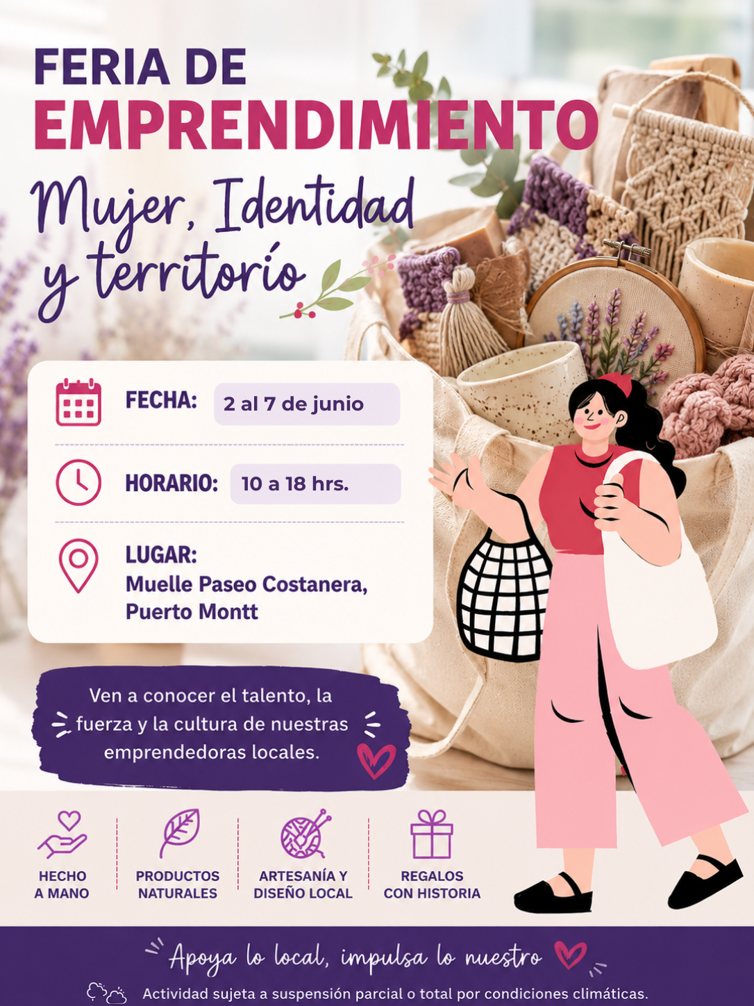 Expo Feria Mujeres, Identidad y Territorio – 02 al 07 de junio